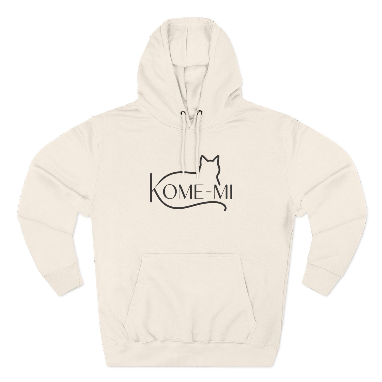 Kome-Mi Cat Logo Hoodie – Minimalist Cat Silhouette Pullover