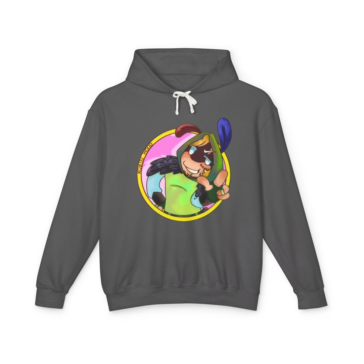 Kayak Pup Graphic Hoodie — Playful Canoe Dog Illustration Lightweight Hoodie