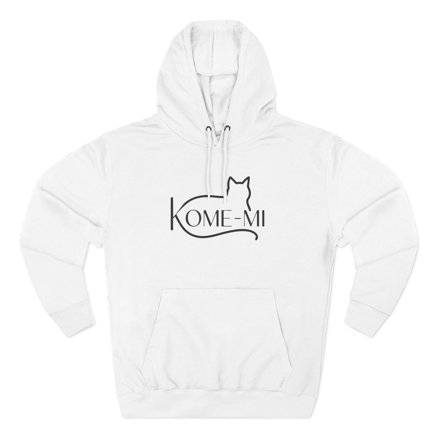 Kome-Mi Cat Logo Hoodie – Minimalist Cat Silhouette Pullover