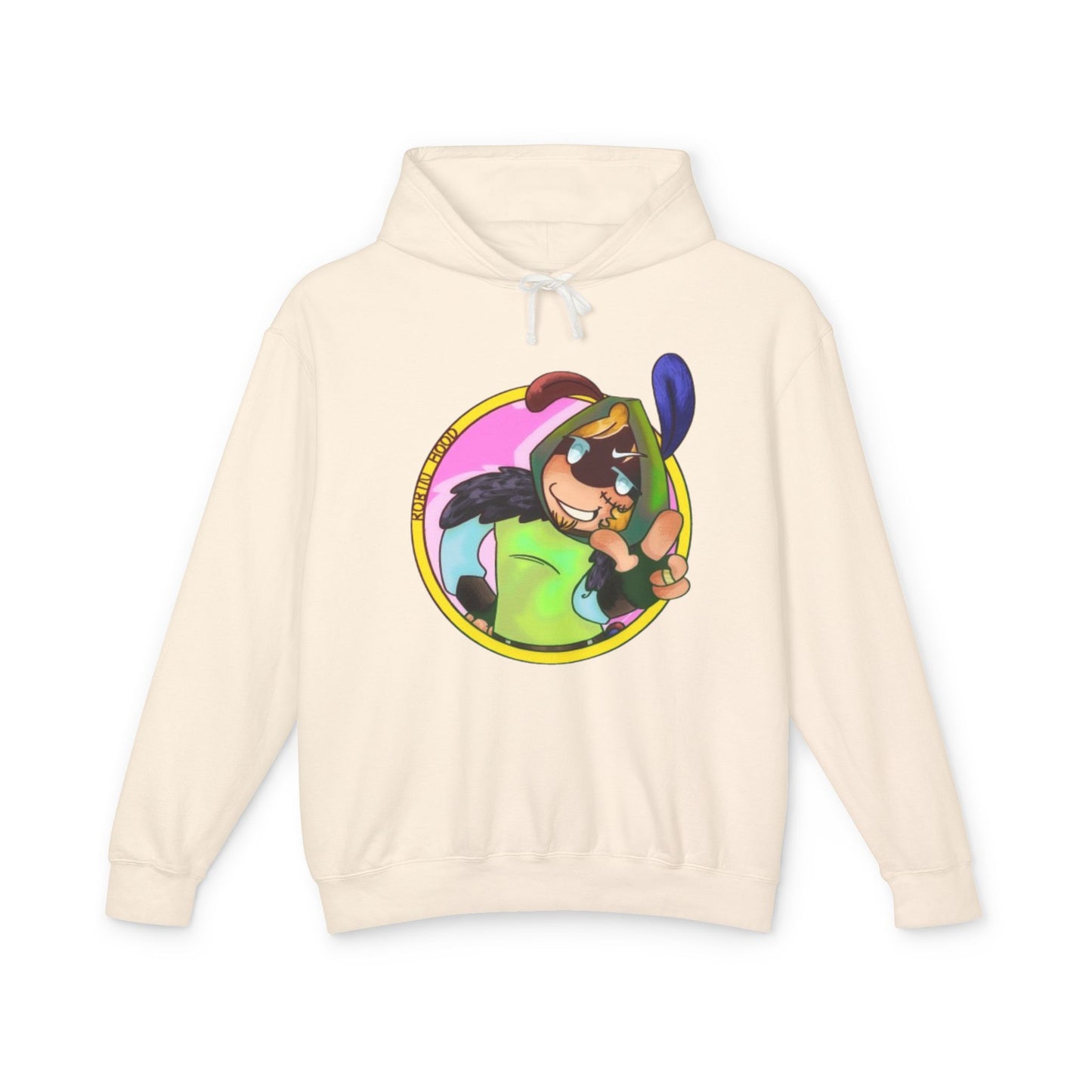 Kayak Pup Graphic Hoodie — Playful Canoe Dog Illustration Lightweight Hoodie