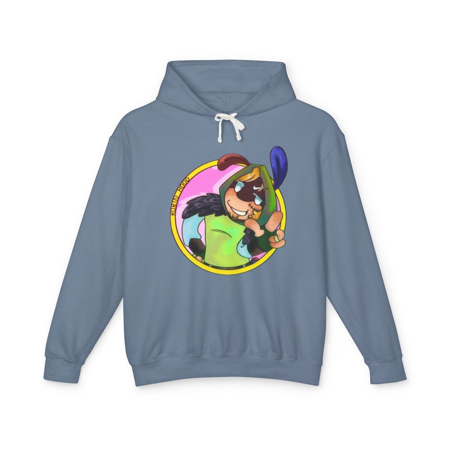 Kayak Pup Graphic Hoodie — Playful Canoe Dog Illustration Lightweight Hoodie