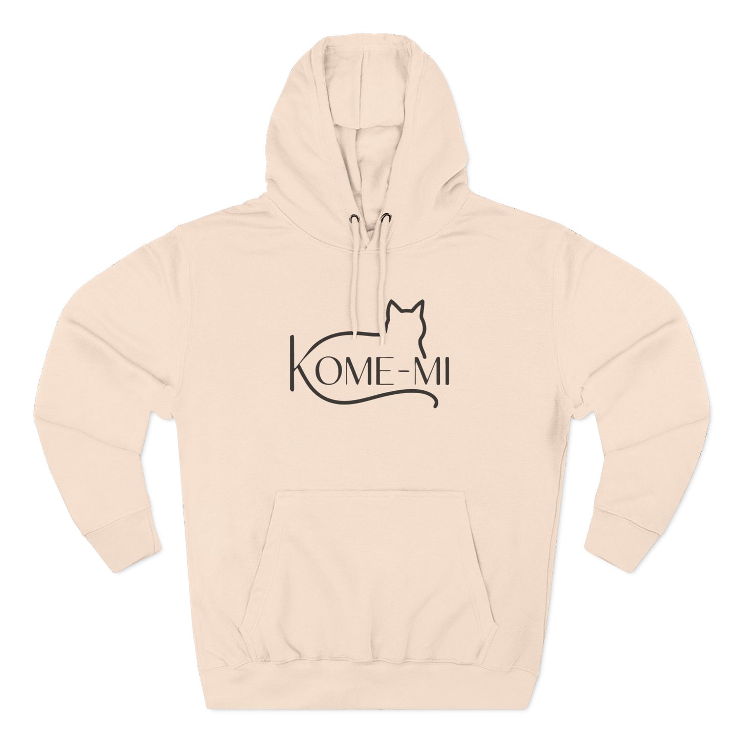 Kome-Mi Cat Logo Hoodie – Minimalist Cat Silhouette Pullover