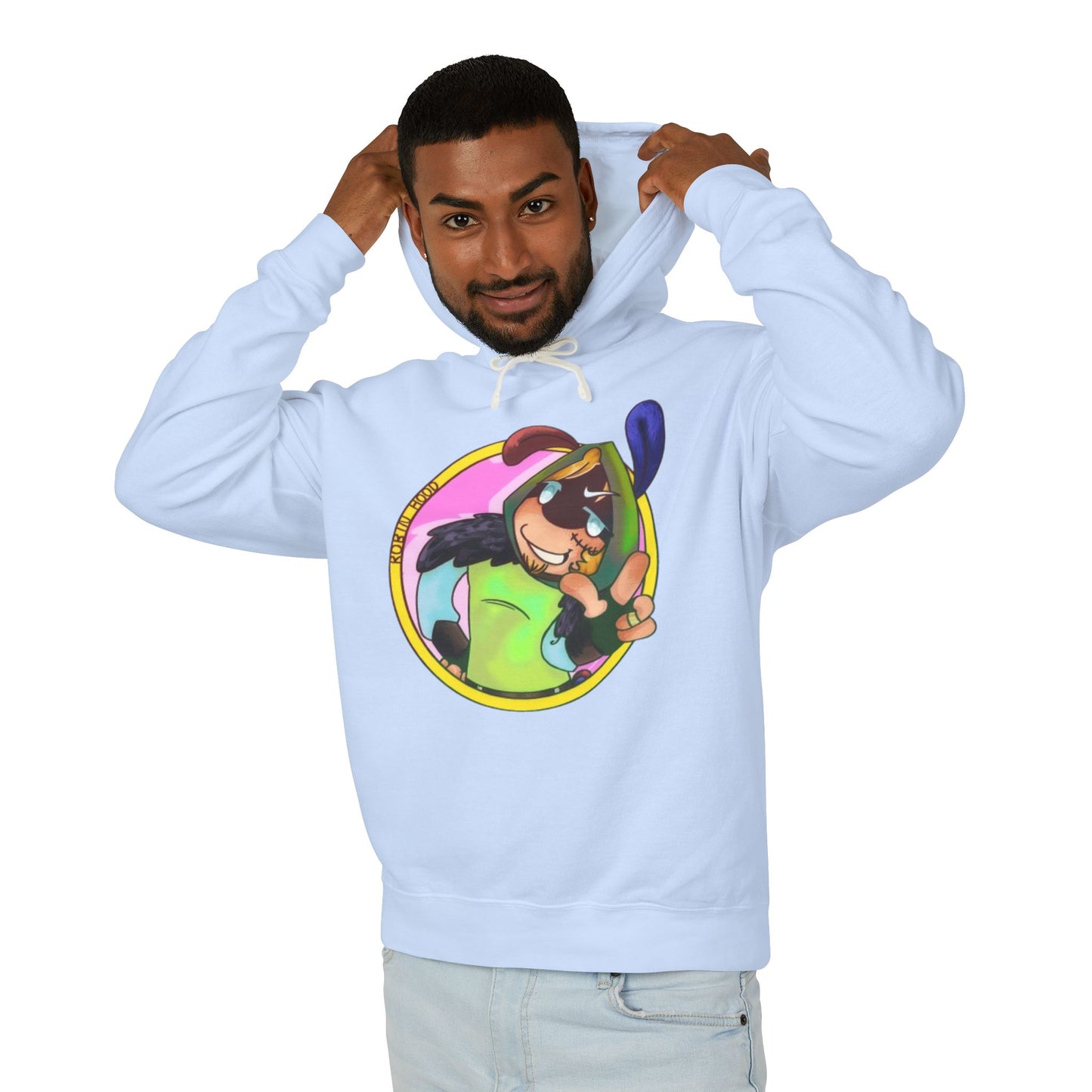 Kayak Pup Graphic Hoodie — Playful Canoe Dog Illustration Lightweight Hoodie
