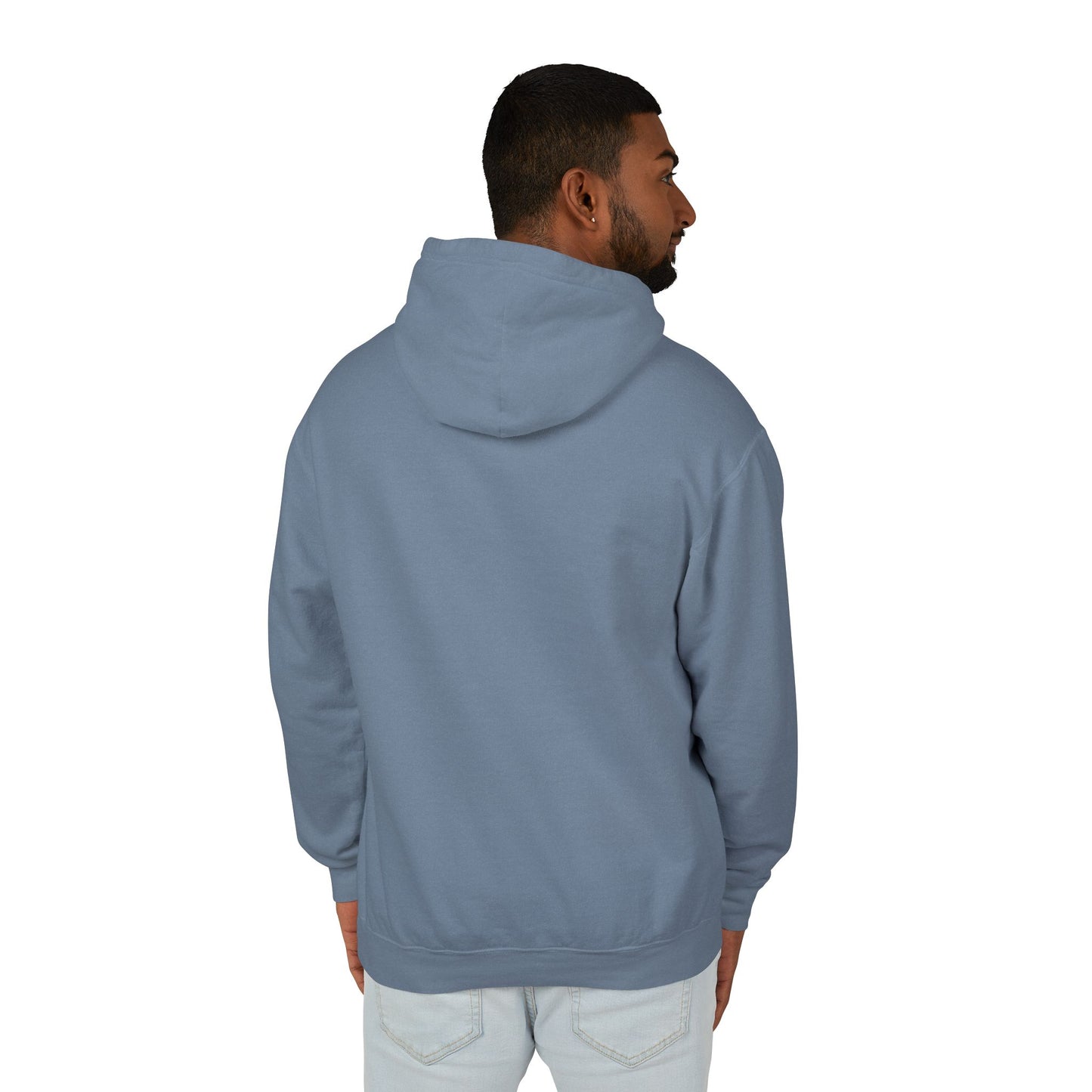 Kayak Pup Graphic Hoodie — Playful Canoe Dog Illustration Lightweight Hoodie