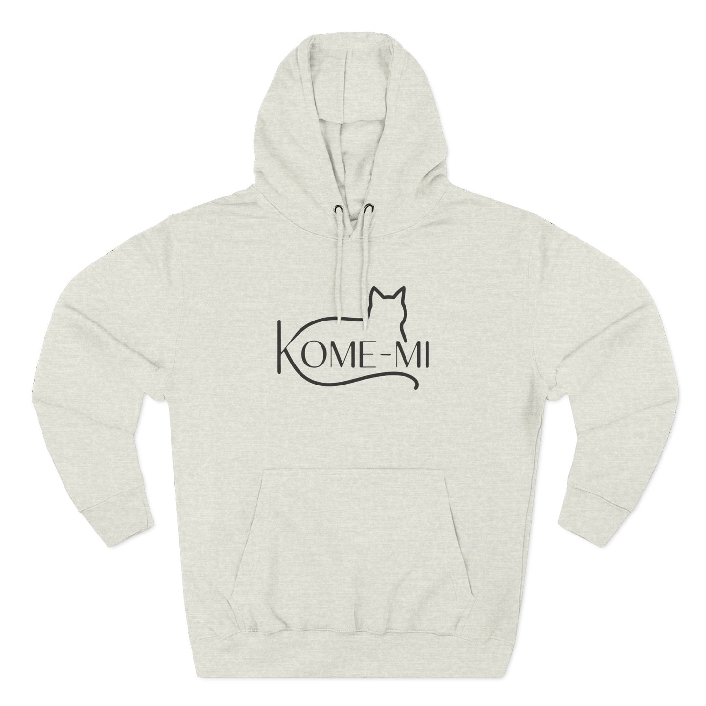 Kome-Mi Cat Logo Hoodie – Minimalist Cat Silhouette Pullover