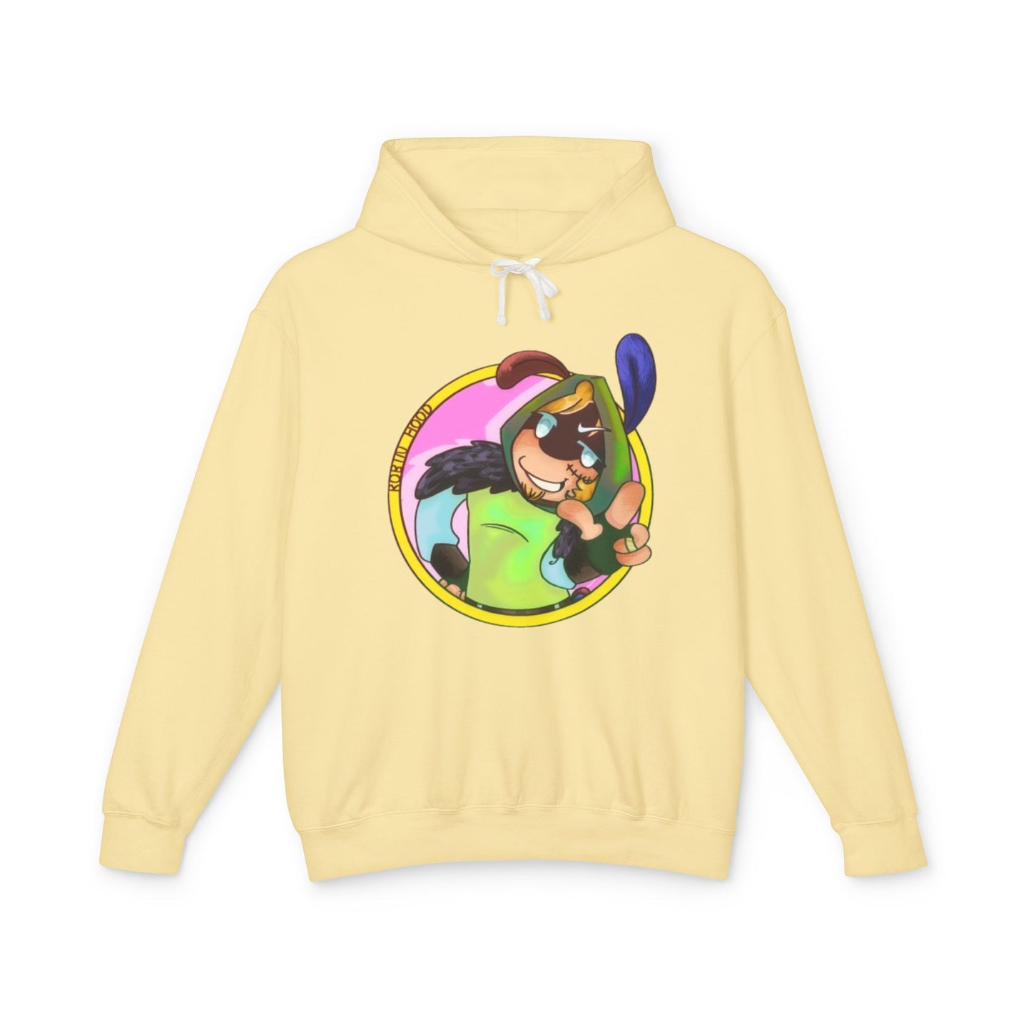 Kayak Pup Graphic Hoodie — Playful Canoe Dog Illustration Lightweight Hoodie